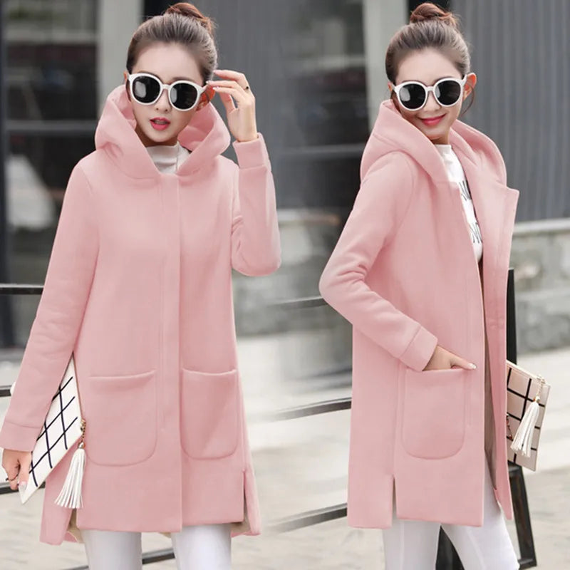Autumn Winter Women's Fleece Jacket Coats