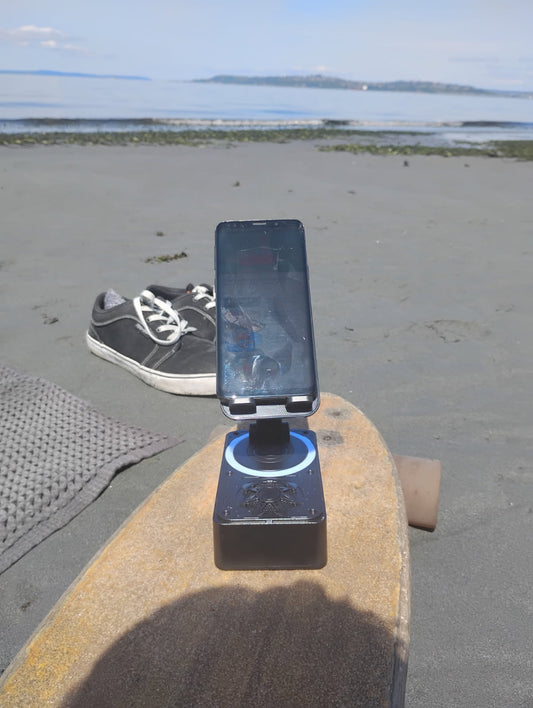 Bluetooth Speaker Cell Phone Holder Stand