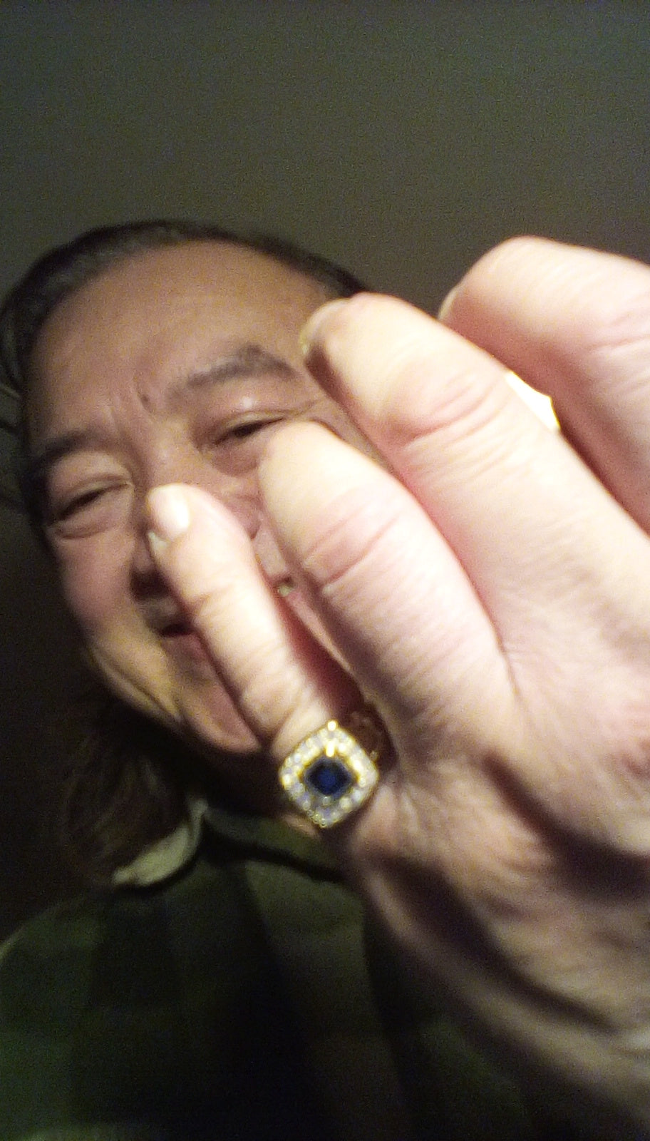 Men's 925 Silver Sapphire Ring