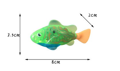 Pet Fish Electronic Cat Toys With Grass LED Light