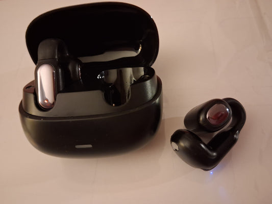 NextGen Hybrid Technology Open Wireless Ear Clip Earbuds – Bluetooth 5.3, Low Latency, Touch Control, Charging Case