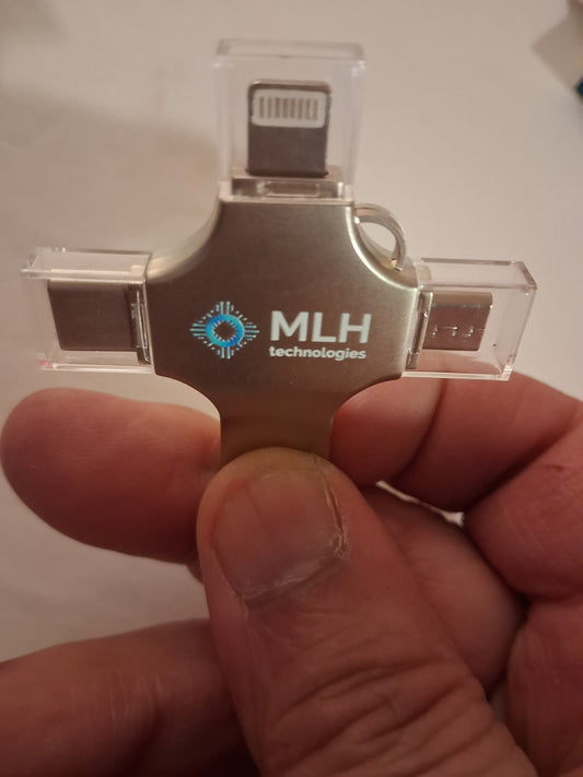 MLH technologies-OTG(on-the-go) 1TB, no internet, cloud storage fee or app to download