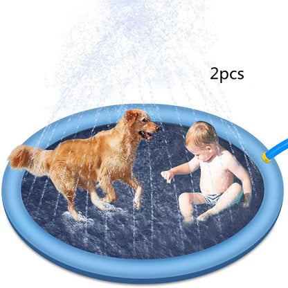 Non-Slip Splash Pad For Kids And Pet Dog Pool