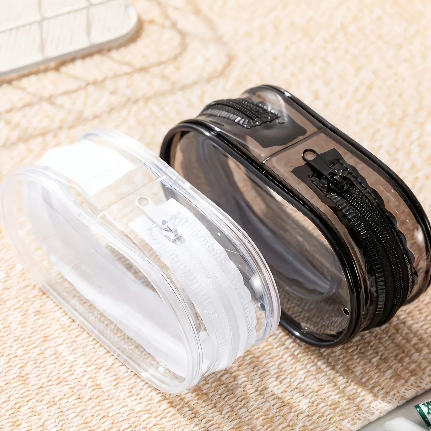 1 Travel Transparent Charger Storage Bag, Mini Portable, Used for Chargers, Headphones, Lipstick, Space Saving Travel Supplies