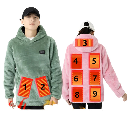 USB Heated Winter Hoodie