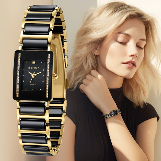 Ceramic Women Quartz Wristwatch