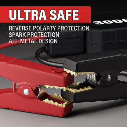 3000A Jump Starter Power Bank Car Booster