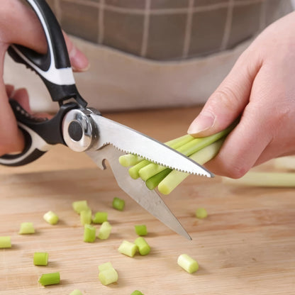 1 Piece of Multifunctional Kitchen Scissors Black, Sharp Blade, Suitable for Cutting Chicken, Duck or Fish Meat, Kitchen Tool