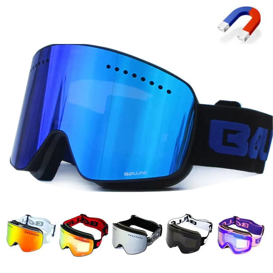 Magnetic Double Layer Polarized Lens Ski Goggles