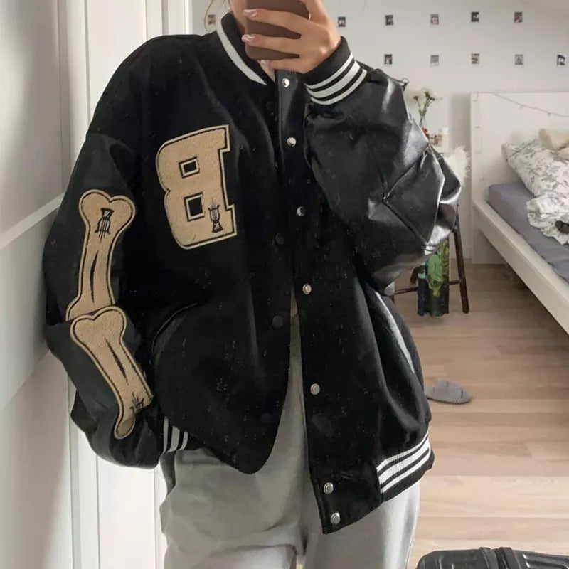 Women Varsity Baseball Bomber Jacket