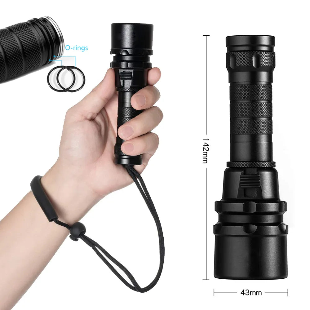 Super Powerful LED Diving Flashlight