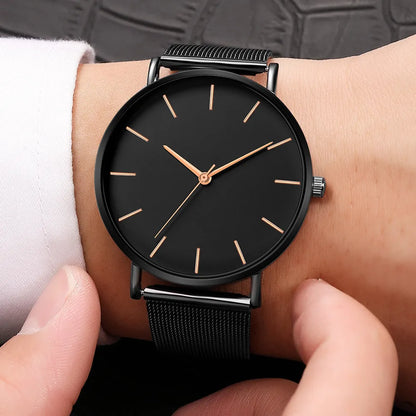 Minimalist Men Fashion Ultra Thin Watches