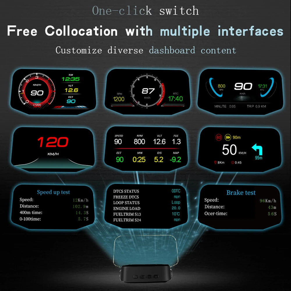 Car HUD Computer Bluetooth Speedometer