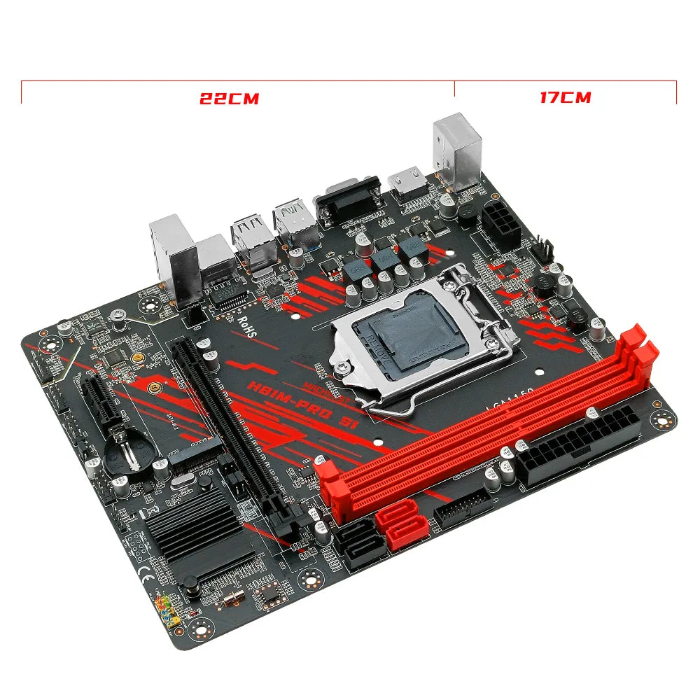 H81 Motherboard LGA 1150 NGFF M.2 Slot Support