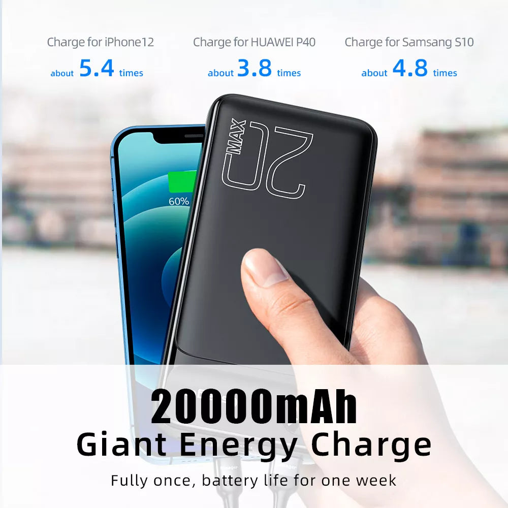 20000mAh External Battery Power Bank