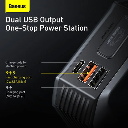 2000A / 1000A 12V Car Jump Starter Power Bank