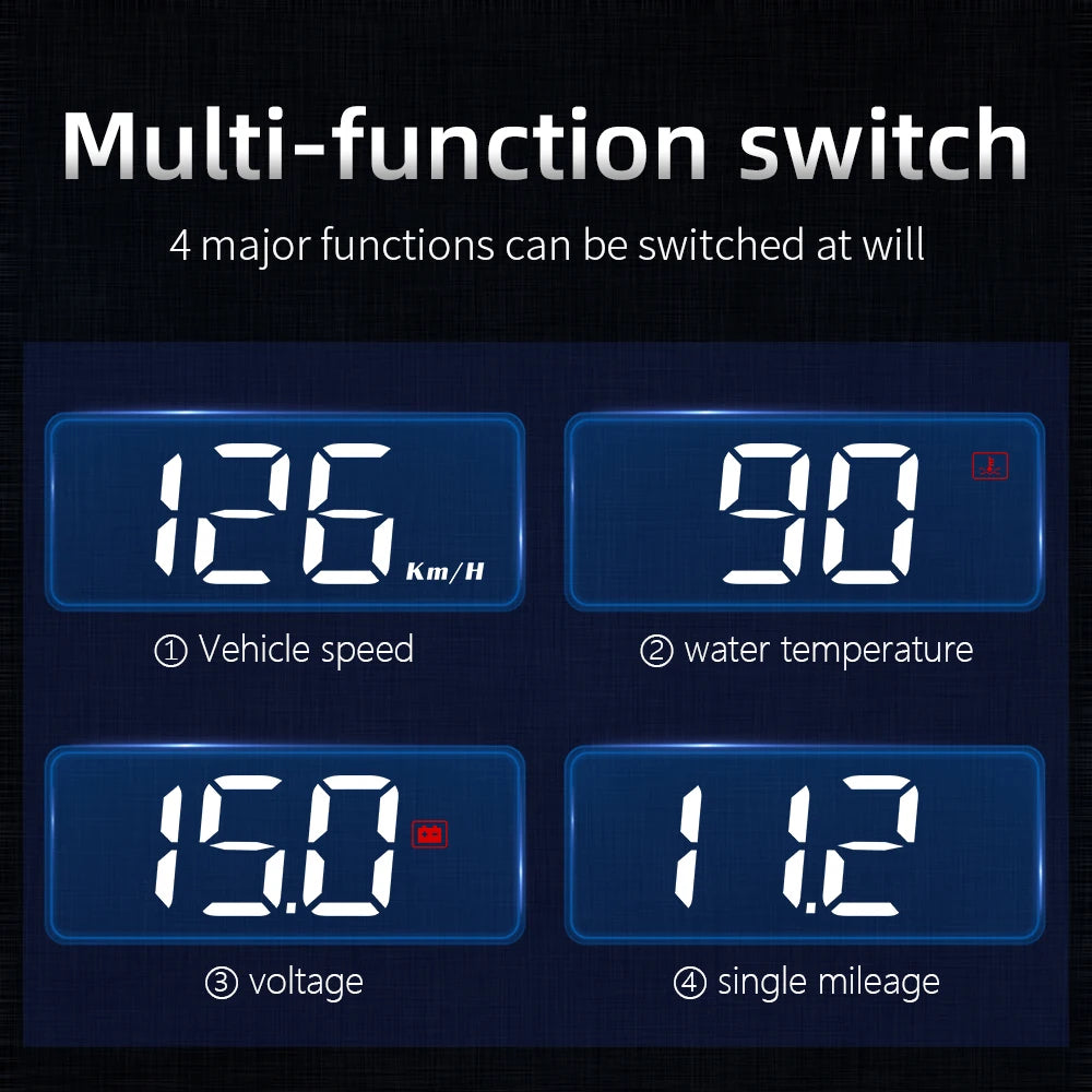 M3 Auto HUD OBD2 Head Up Display Windshield Speedometer