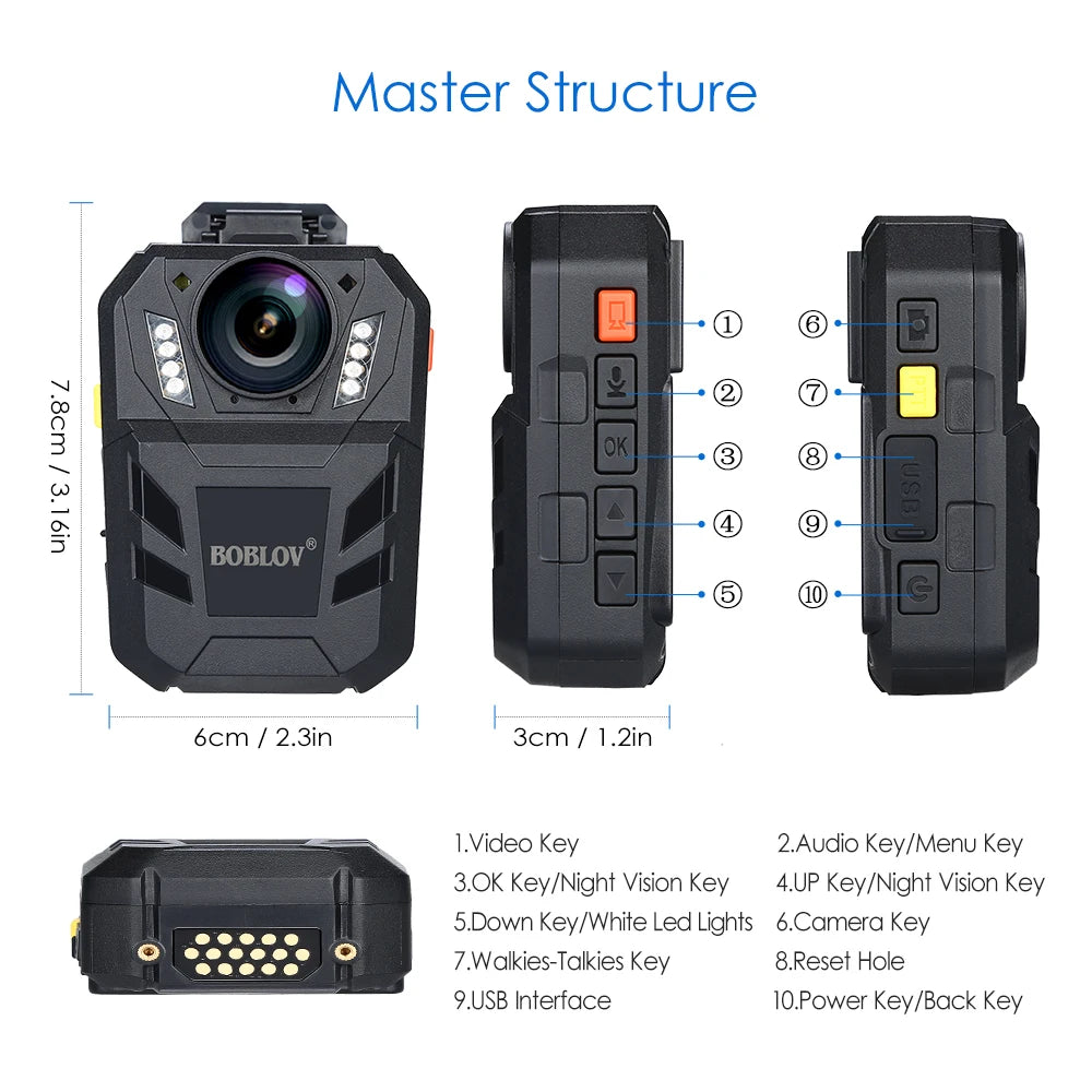 WA7-D Body Worn Mini Camera