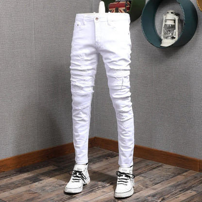 Men's Summer Cotton Slim Fit Jeans