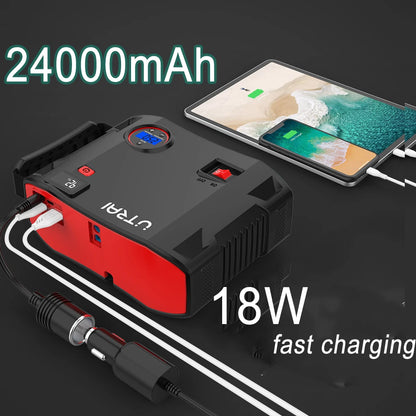 Jump Starter 4 in 1 Pump Air Compressor