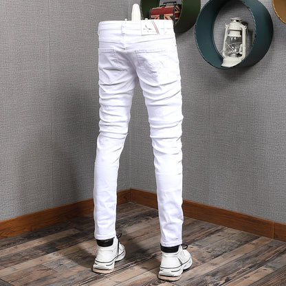 Men's Summer Cotton Slim Fit Jeans