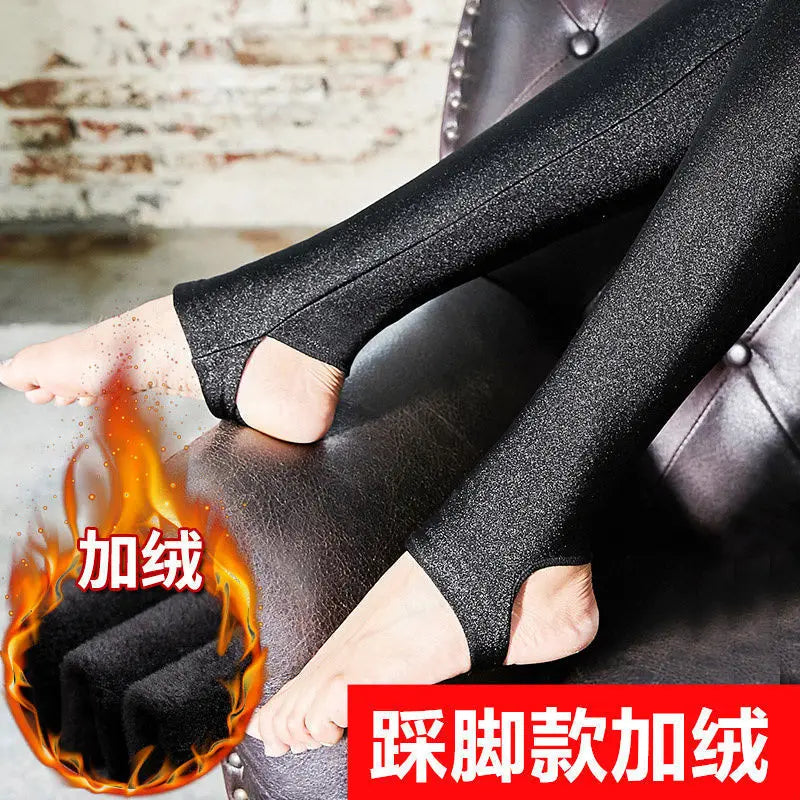 Autumn Winter Fleece High Waist Leggings