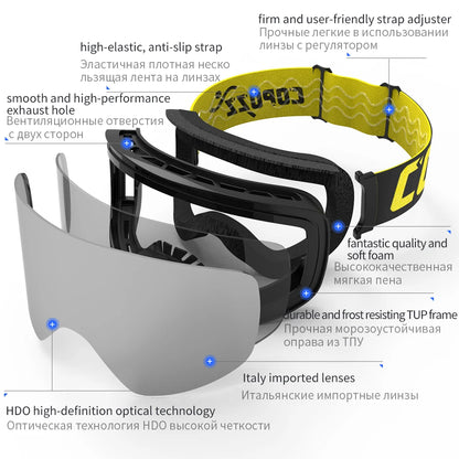 Anti-fog UV400 Ski Goggles