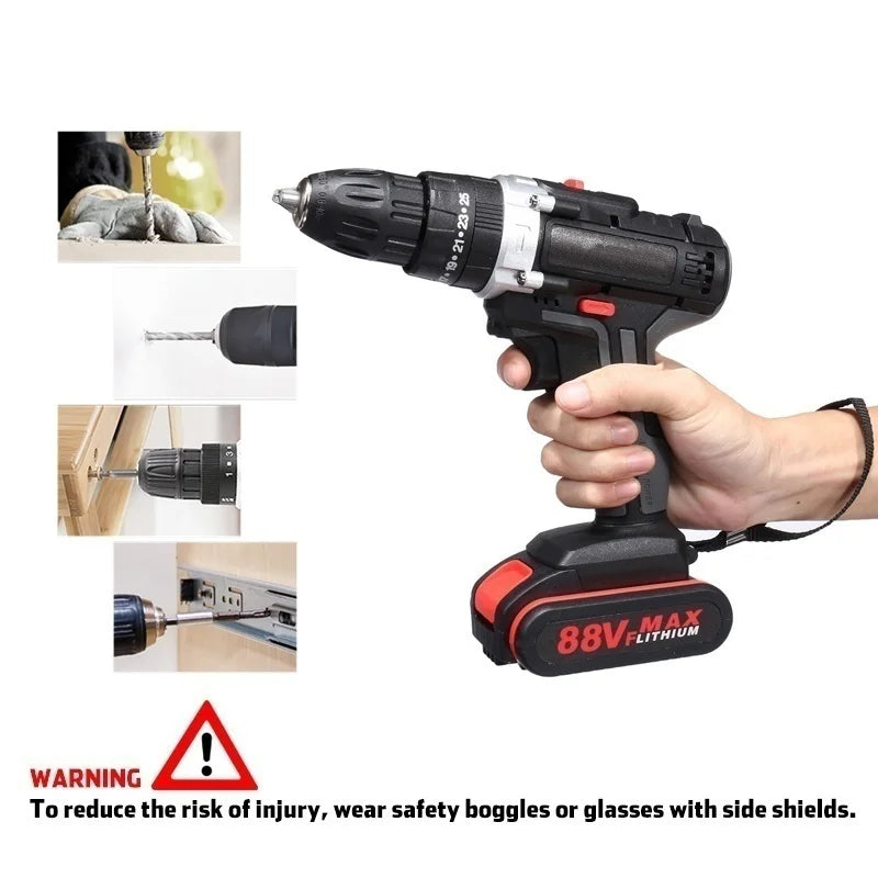 3 IN 1 Wireless Electric Screwdriver Drill