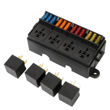 12V 40A 12-Way Fuse Box