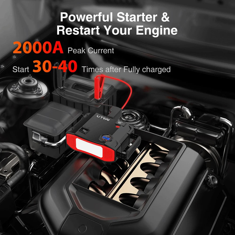 Jump Starter 4 in 1 Pump Air Compressor