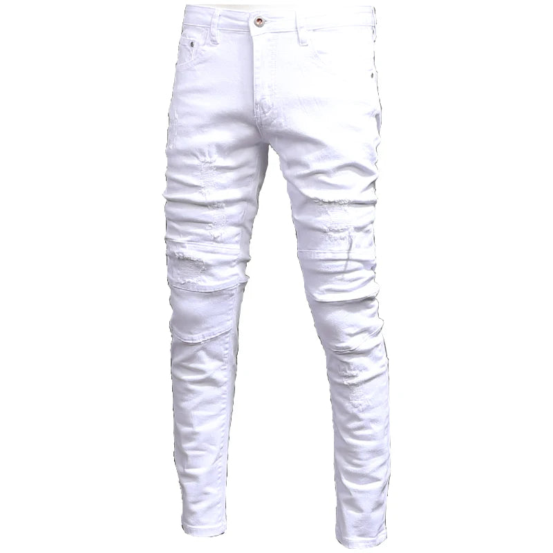 Men's Summer Cotton Slim Fit Jeans