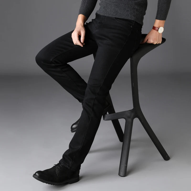 Men's Stretch Black Jeans