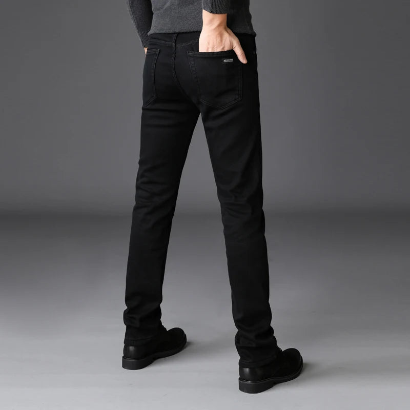 Men's Stretch Black Jeans