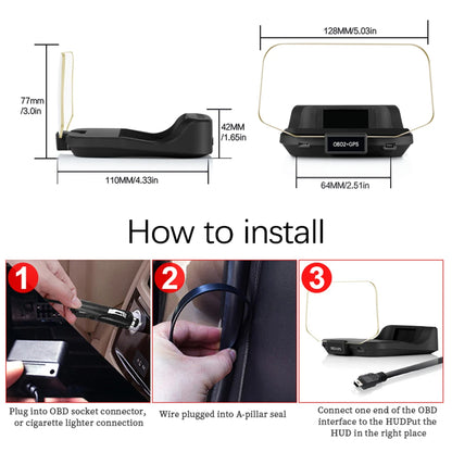 Car HUD Computer Bluetooth Speedometer