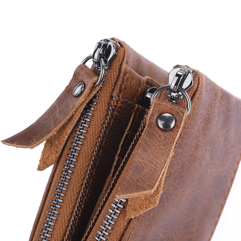 Genuine Cow Leather Male Wallet