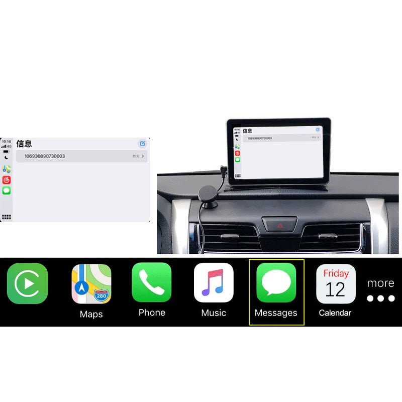 Car Monitor Portable Wireless GPS Navigation