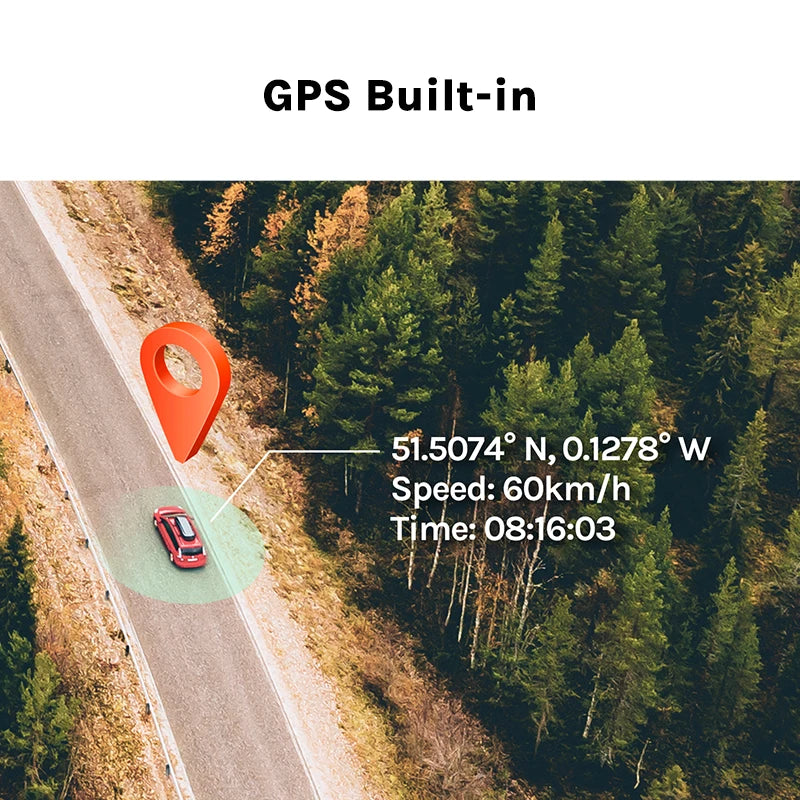 A800S Built-in GPS 4K Dash Cam