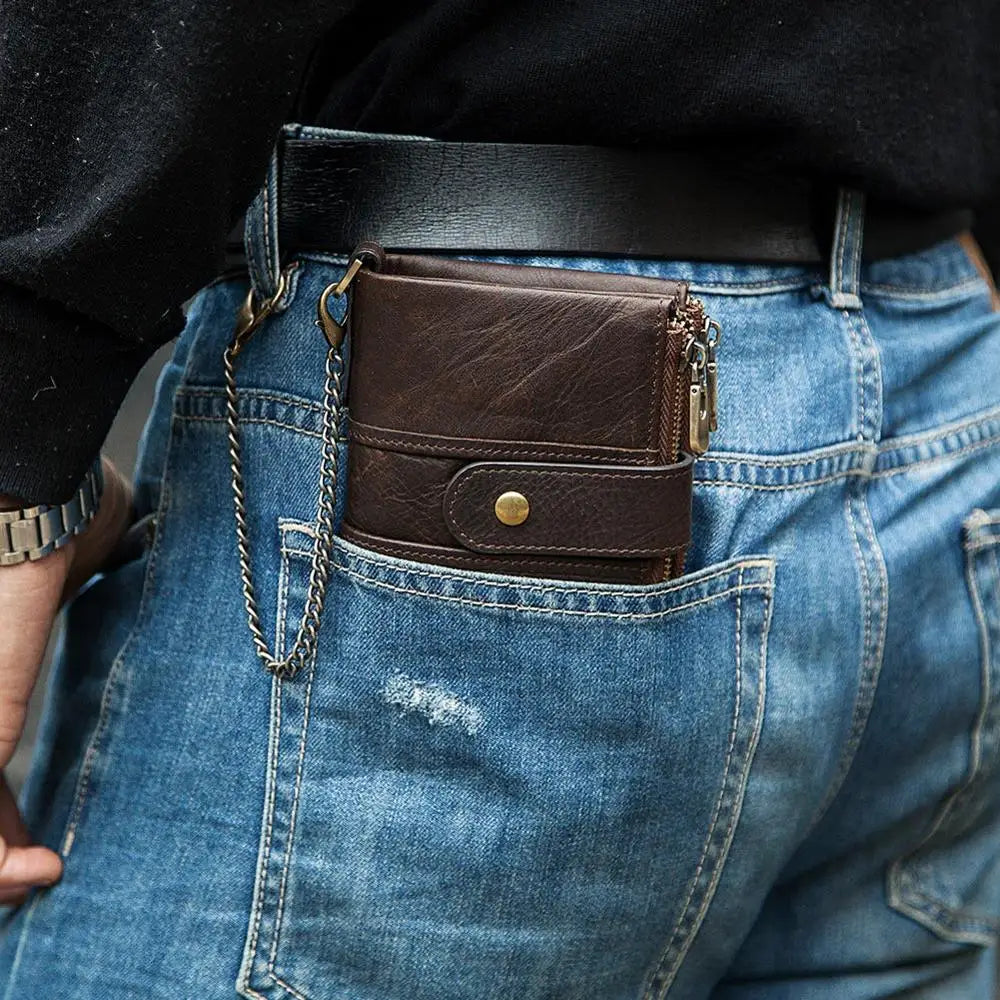 Genuine Leather Wallet Men