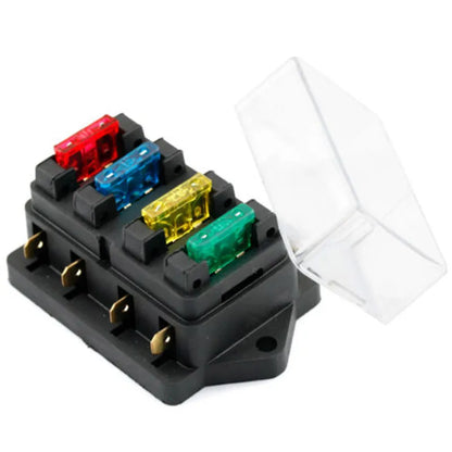 4-Way 12V/24V Blade Fuse Box