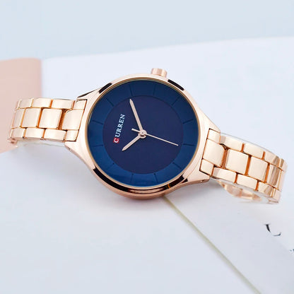 Women's Luxury Rose Gold Stainless Steel Watch