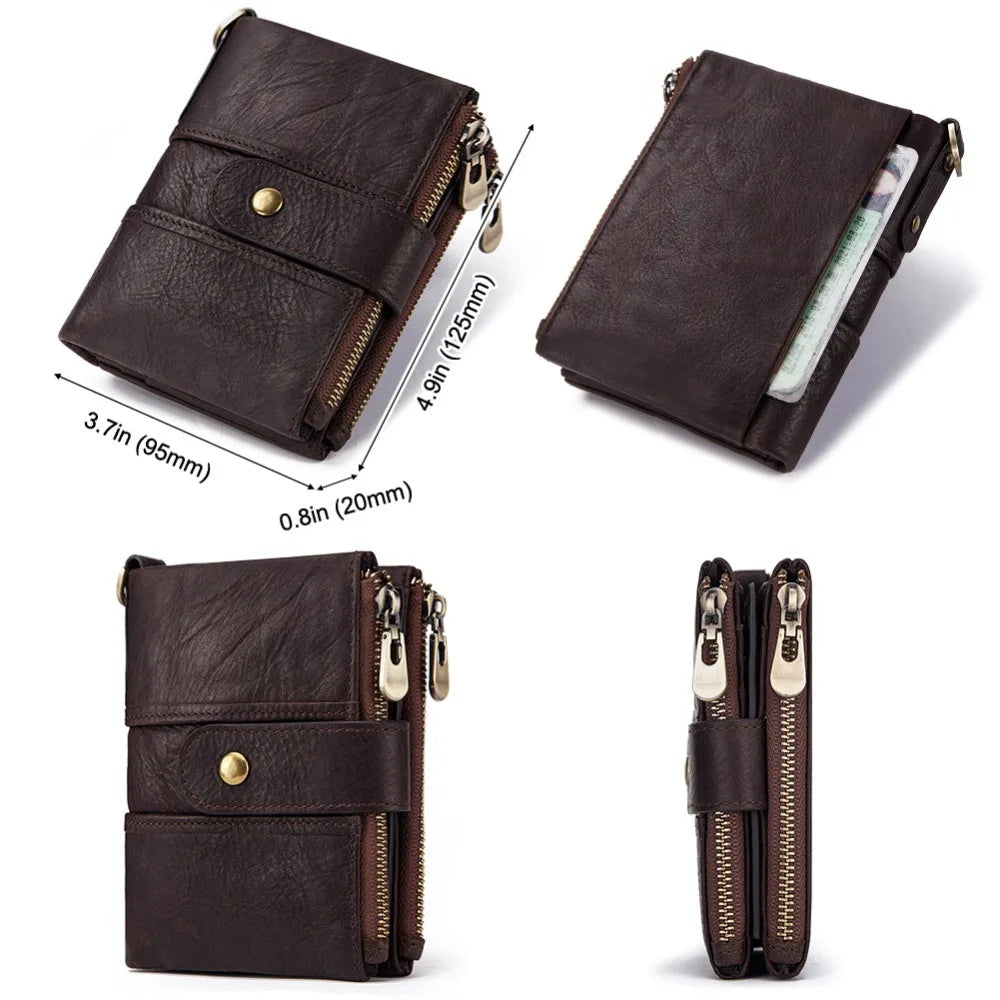 Genuine Leather Wallet Men