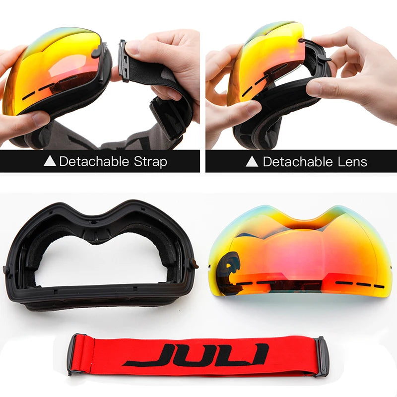 Interchangeable Lens Ski Goggles