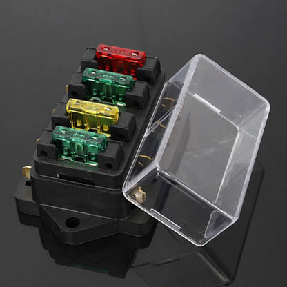 4-Way 12V/24V Blade Fuse Box