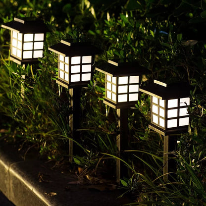 2/6/8pcs Led Solar Pathway Lights