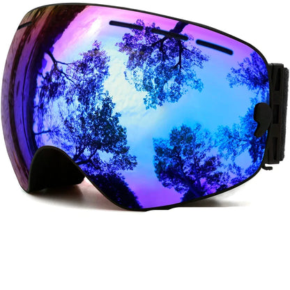 Double Layers UV400 Anti-fog  goggles