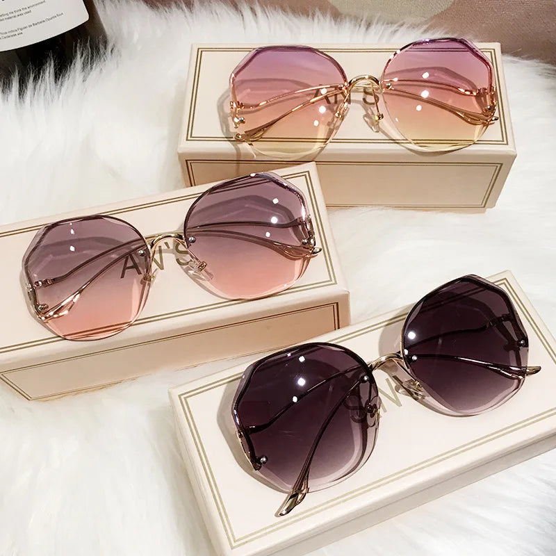 Luxury Round Gradient Sunglasses