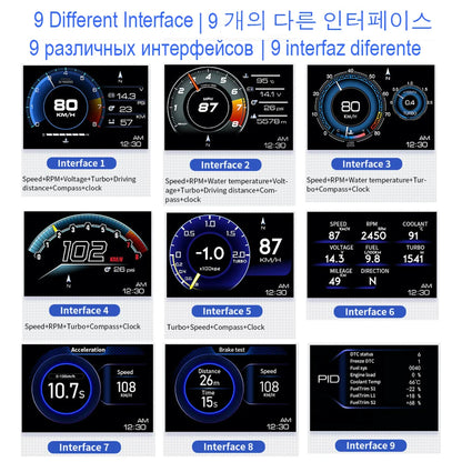 V60 Newest Head Up HUD speedmeter