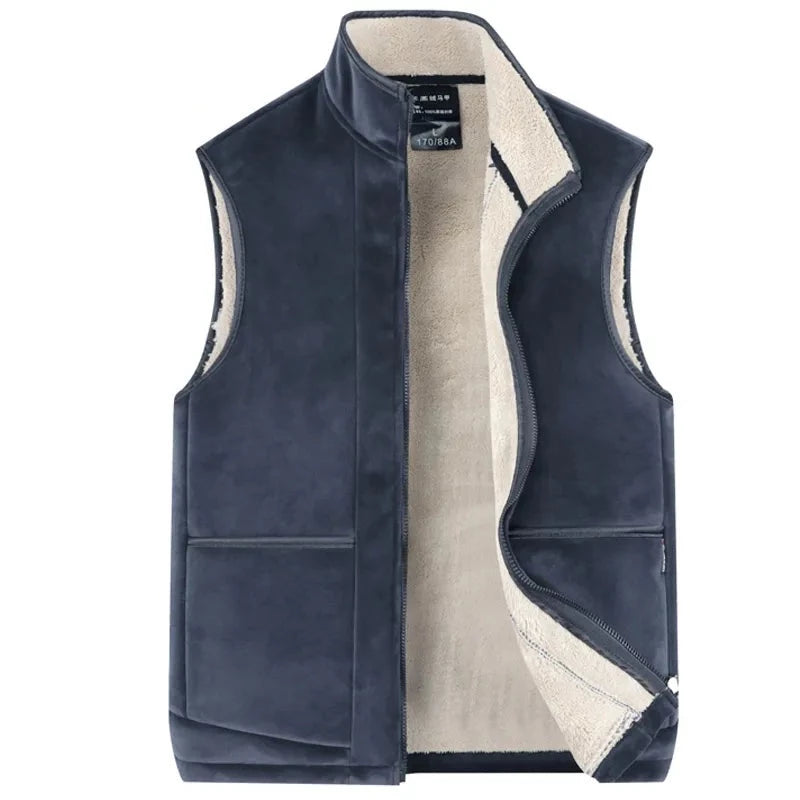 Men Warm Fleece Men Vest Jacket