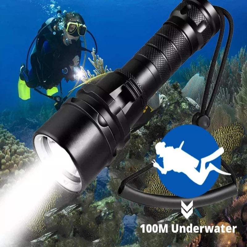 Super Powerful LED Diving Flashlight