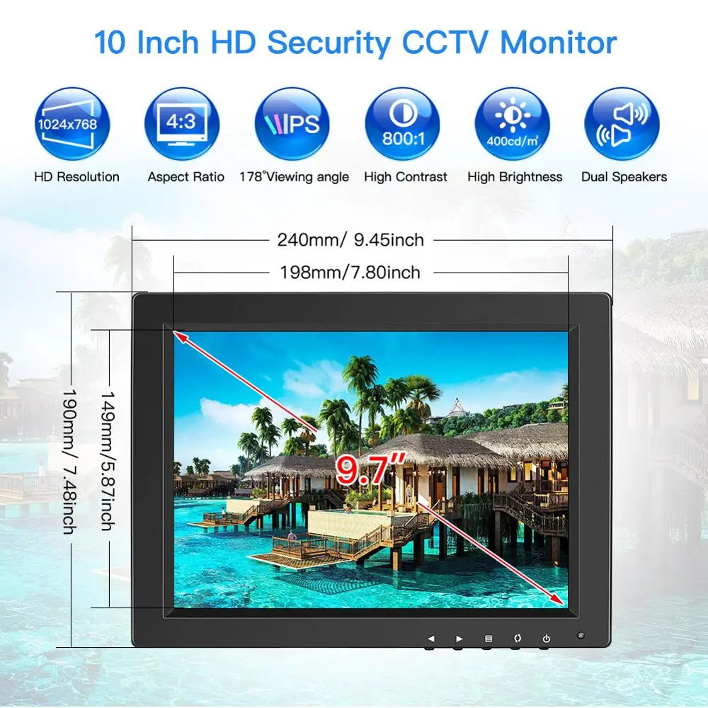 10 Inch CCTV Security Monitor